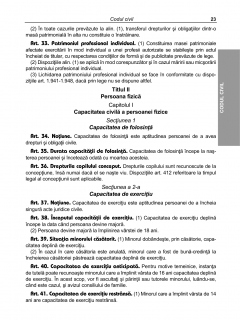 Codul civil si Codul de procedura civila