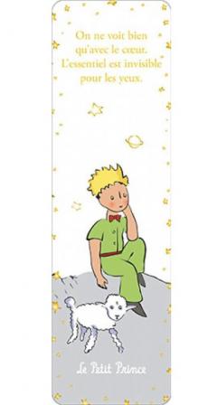 Semn de carte - Le Petit Prince - On ne voit bien qu'avec le coeur