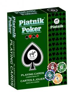 Carti de joc Poker - Albastre - Piatnik