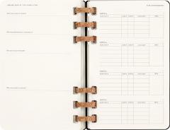 Agenda 2023 -2024 - 12-Months Academic Planner - Large, Spiral, Hard Cover - Black