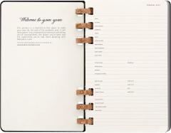 Agenda 2023 -2024 - 12-Months Academic Planner - Large, Spiral, Hard Cover - Black