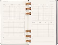 Agenda 2023 -2024 - 12-Months Academic Planner - Large, Spiral, Hard Cover - Black