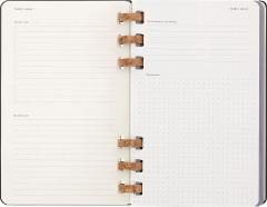 Agenda 2023 -2024 - 12-Months Academic Planner - Large, Spiral, Hard Cover - Black