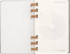 Agenda 2023 -2024 - 12-Months Academic Planner - Large, Spiral, Hard Cover - Black