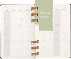 Agenda 2023 -2024 - 12-Months Academic Planner - Large, Spiral, Hard Cover - Black