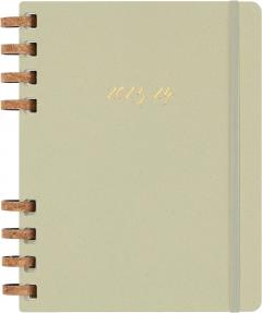 Agenda 2023 -2024 - 12-Months Academic Planner - XL, Spiral, Hard Cover - Crush Kiwi