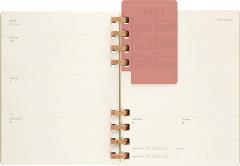 Agenda 2023 -2024 - 12-Months Academic Planner - XL, Spiral, Hard Cover - Crush Kiwi