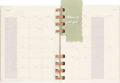 Agenda 2023 -2024 - 12-Months Academic Planner - XL, Spiral, Hard Cover - Crush Kiwi