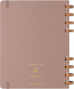 Agenda 2023 -2024 - 12-Months Academic Planner - XL, Spiral, Hard Cover - Crush Almond