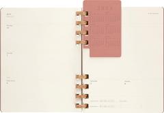 Agenda 2023 -2024 - 12-Months Academic Planner - XL, Spiral, Hard Cover - Crush Almond