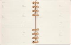 Agenda 2023 -2024 - 12-Months Academic Planner - XL, Spiral, Hard Cover - Crush Almond