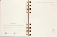 Agenda 2023 -2024 - 12-Months Academic Planner - XL, Spiral, Hard Cover - Crush Almond