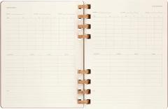 Agenda 2023 -2024 - 12-Months Academic Planner - XL, Spiral, Hard Cover - Crush Almond