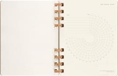 Agenda 2023 -2024 - 12-Months Academic Planner - XL, Spiral, Hard Cover - Crush Almond