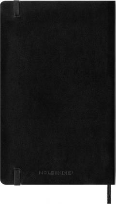 Agenda 2023-2024 - 18-Month Daily Planner - Large, Soft Cover - Black