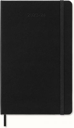 Agenda 2023-2024 - 18-Month Weekly Planner - Large, Hard Cover - Black