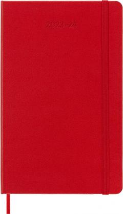 Agenda 2023-2024 - 18-Month Weekly Planner - Large, Hard Cover - Scarlet Red