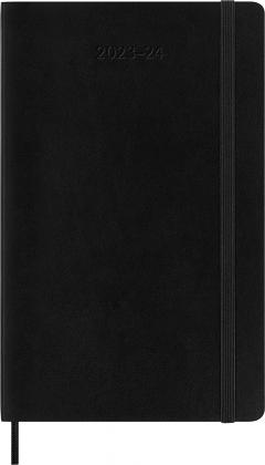 Agenda 2023-2024 - 18-Month Weekly Planner - Large, Soft Cover - Black