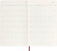 Agenda 2023-2024 - 18-Month Weekly Planner - Large, Soft Cover - Scarlet Red