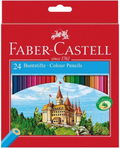 Set 24 creioane colorate Faber-Castell
