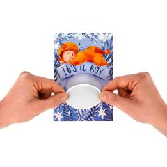 Felicitare - Scratch to Reveal - Baby Born - Boy