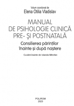 Manual de psihologie clinica pre- si postnatala