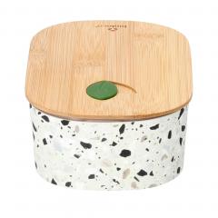 Cutie pentru pranz - Bioloco Plant - Oval Natural Terrazzo