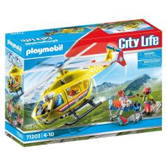 Set de joaca - City Life - Elicopter galben de salvare (71203)