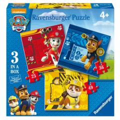 Puzzle 3in1 - Patrula Catelusilor