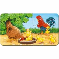 Puzzle 9x2 piese - Farm Animals