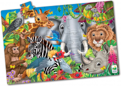 Puzzle clasic - Animalele lumii - 50 piese