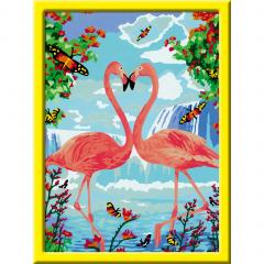 Pictura pe numere - Creart - Flamingo