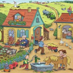 Puzzle 3x49 piese - Farm