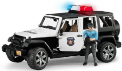 Masina - Jeep Wrangler Unlimited Rubicon de politie cu sirena si figurina