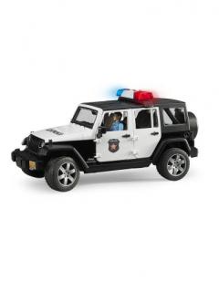 Masina - Jeep Wrangler Unlimited Rubicon de politie cu sirena si figurina