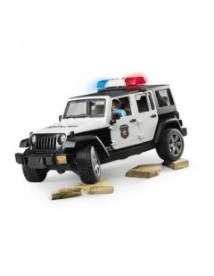 Masina - Jeep Wrangler Unlimited Rubicon de politie cu sirena si figurina