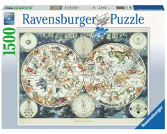 Puzzle 1500 piese - World Map of Fantastic Beasts