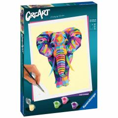 Set pictura pe numere - Creart - Elefant