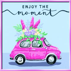 Set pictura pe numere - Creart - Masina cu flori