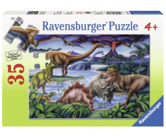Puzzle 35 piese - Dinosaur Playground