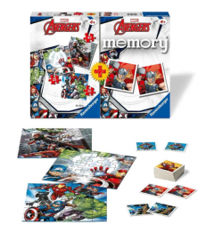 Set 3 puzzle - Joc memorie Avengers - 110 piese