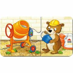 Puzzle 9x2 piese - Animals at the Job