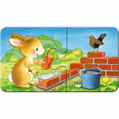 Puzzle 9x2 piese - Animals at the Job