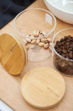 Borcan cu capac din bambus 400 ml