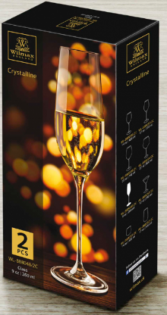 Set 2 pahare cu picior - Champagne Flute