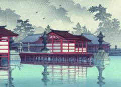 Temples, pagodes et sanctuaires par les grands maitres de l'estampe japonaise