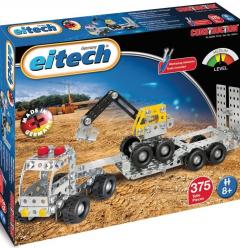 Camion cu remorca si excavator