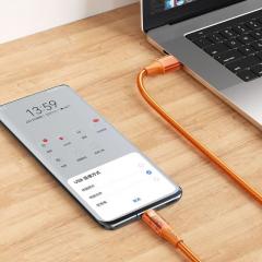 Cablu USB C - Amber Series Fast Charging Type-C 100W, 1.2m Orange