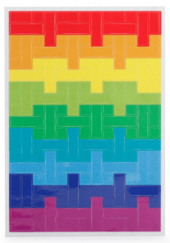 Stickere bicicleta - Rainbow Blocks Reflect