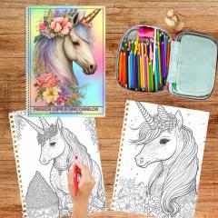50 Mandale. Carte de colorat pentru adulti - Magica lume a unicornilor